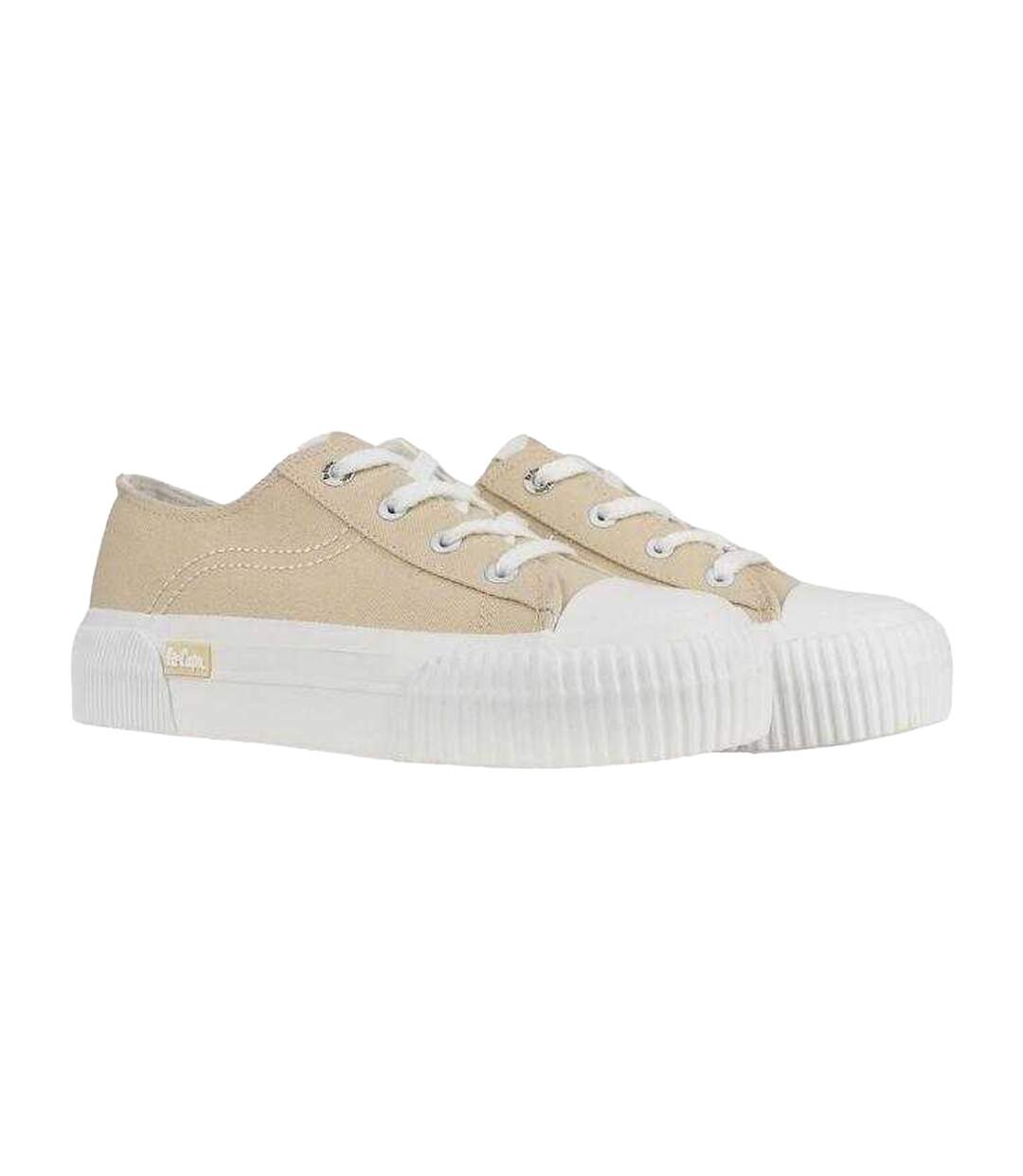 Baskets Femme Beige Lee Cooper-1