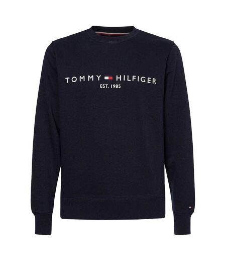 Mens Established Crew Neck Regular Sweatshirt Sky Blue Tommy Hilfiger