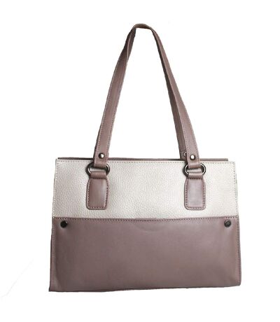 Eastern Counties Leather Womens/Ladies Joy Double Strap Purse (Taupe/Stone) (One size) - UTEL202