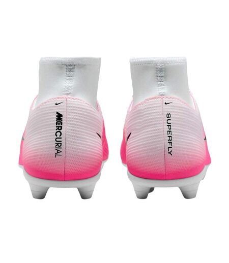 Mens Superfly 11 Club High-top Firm Ground Football Boots White Pink Nike