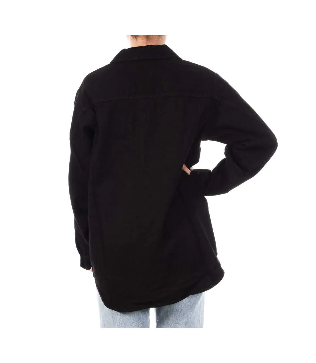 Veste en jean noir femme vero moda kirsa-2