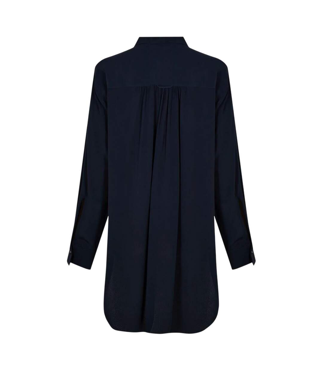 Womens/ladies Benika Long-sleeved Blouse Dark Blue Boss-2