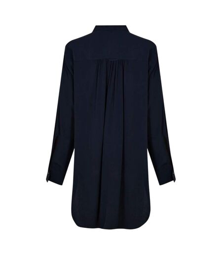 Womens/ladies Benika Long-sleeved Blouse Dark Blue Boss