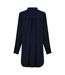 Womens/ladies Benika Long-sleeved Blouse Dark Blue Boss-2