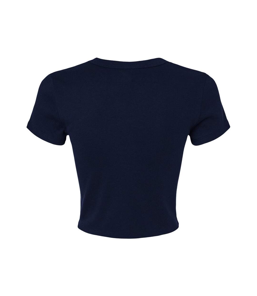 Haut court femme bleu marine uni Bella + Canvas-2