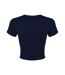 Haut court femme bleu marine uni Bella + Canvas