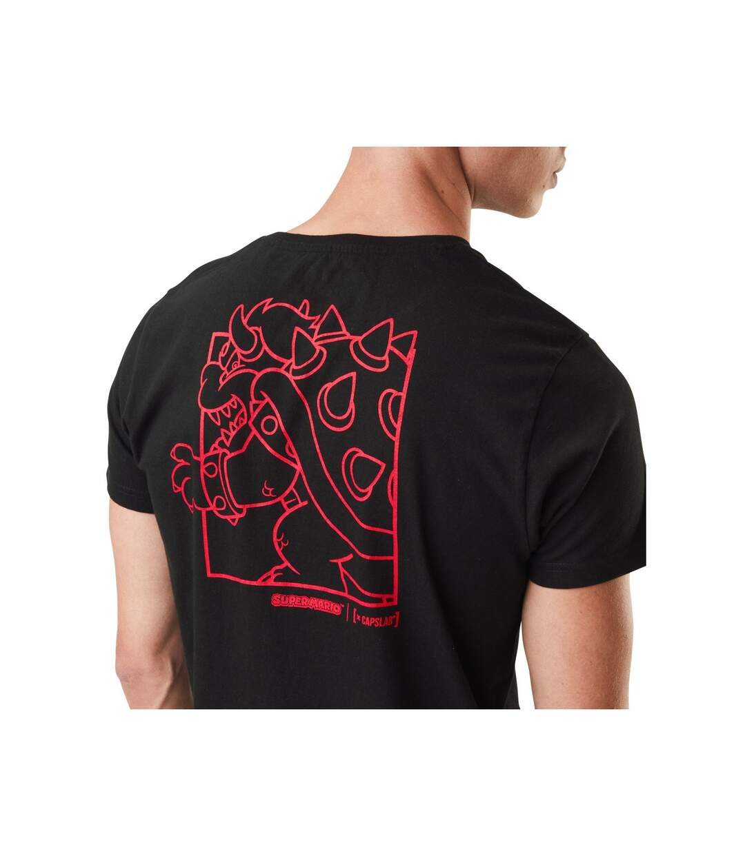 T-Shirt homme Super Mario Bros Bowser Capslab-2