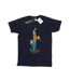 Disney Femme/Les femmes Goofy Christmas Lights Coton Boyfriend T-Shirt (Bleu marine) - UTBI37727-1