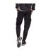 Mens 3 Stripes Jogging Bottoms Black White Adidas-3