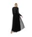 Blouse Manches Longues Motif/style Paillette Femme Noir Maya Deluxe-2