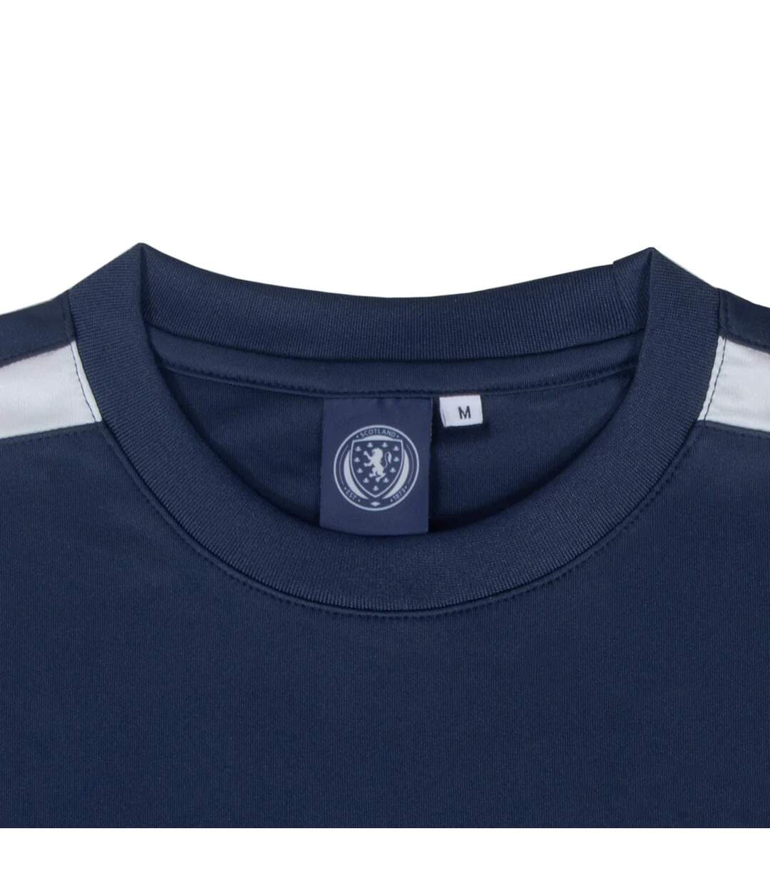 Mens Mcginn 7 Polyester T-shirt Navy Blue Scottish FA-4