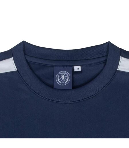 Mens Mcginn 7 Polyester T-shirt Navy Blue Scottish FA