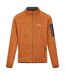 Regatta Mens Newhill Marl Full Zip Fleece Jacket (Orange Pepper)
