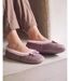 Isotoner Chaussons extra-light Ballerines femme microvelours, semelle gomme ultra souple-2