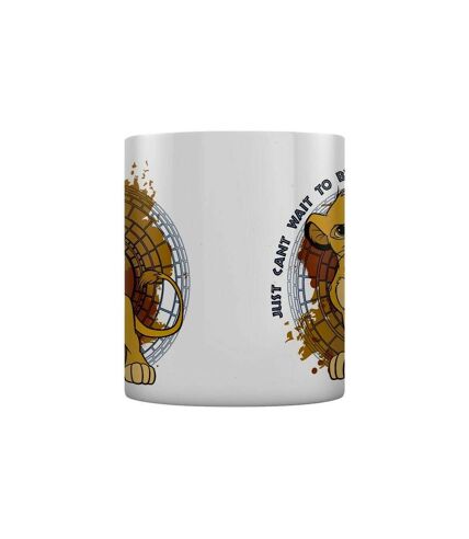 The Lion King - Mug JUST CAN'T WAIT TO BE KING (Blanc / Jaune) (Taille unique) - UTPM2145