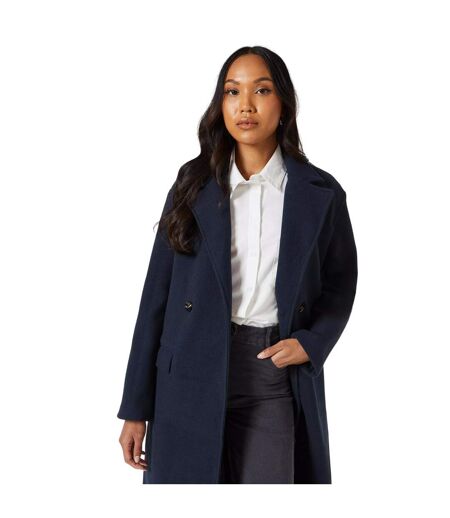 Manteau croisé femme bleu marine Principles