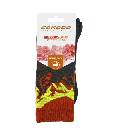 Comodo - Chaussettes Performance Homme Mérinos Mi-mollet Légères et Respirantes
