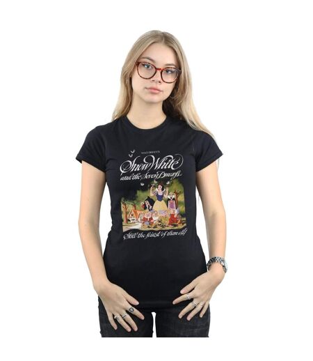 Disney - T-shirt SNOW WHITE AND THE SEVEN DWARFS - Femme (Noir) - UTBI15381