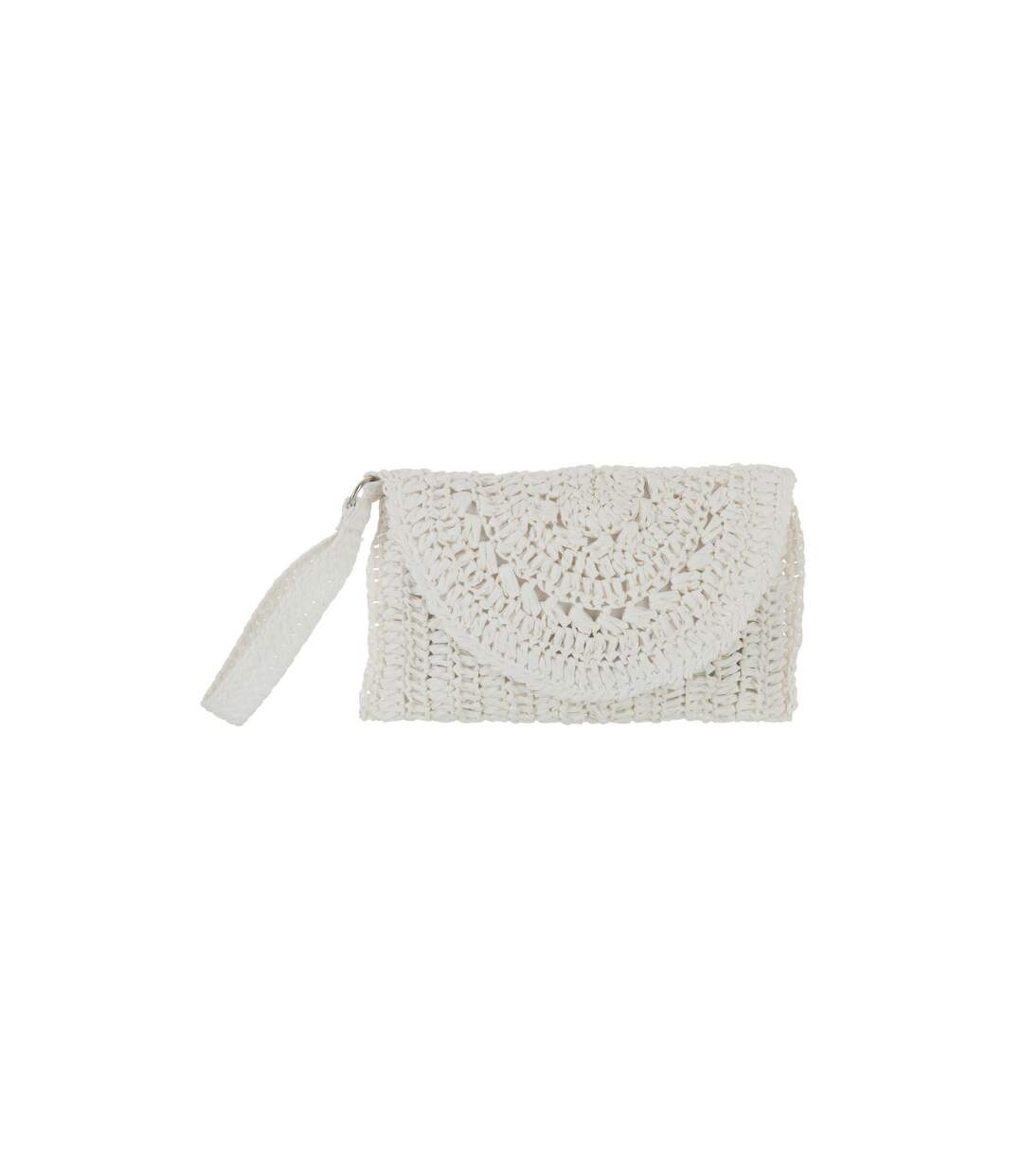 Pochette Déco Paloma 42cm Blanc-1