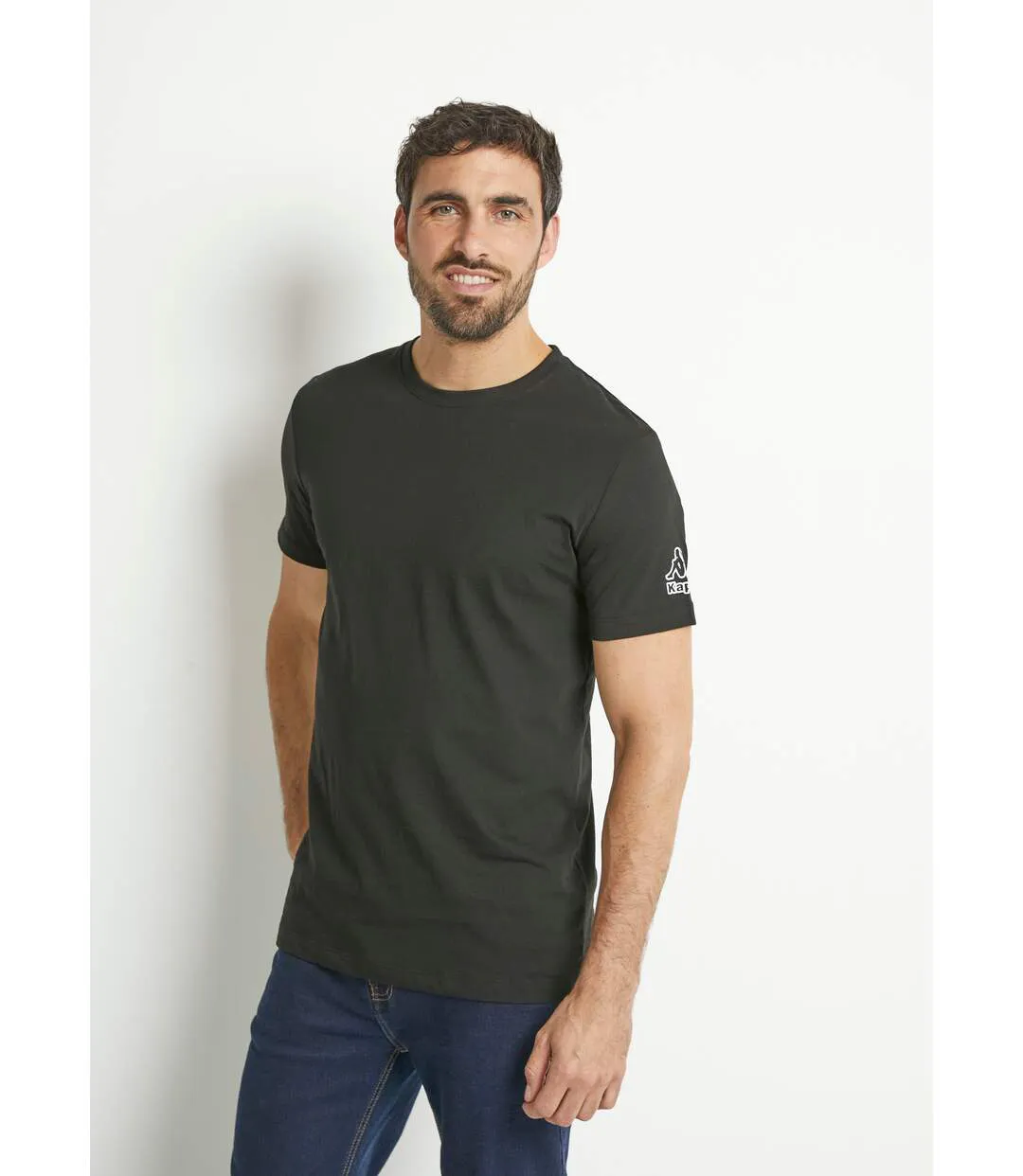 T-shirts avec col rond et logo épaule-1
