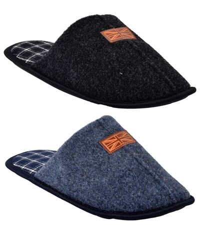 Pantoufle HOMME SUEDINE MBS15069 PACK DE 2
