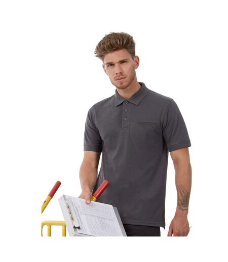 Polo Energy Pro Homme Gris Foncé B&C