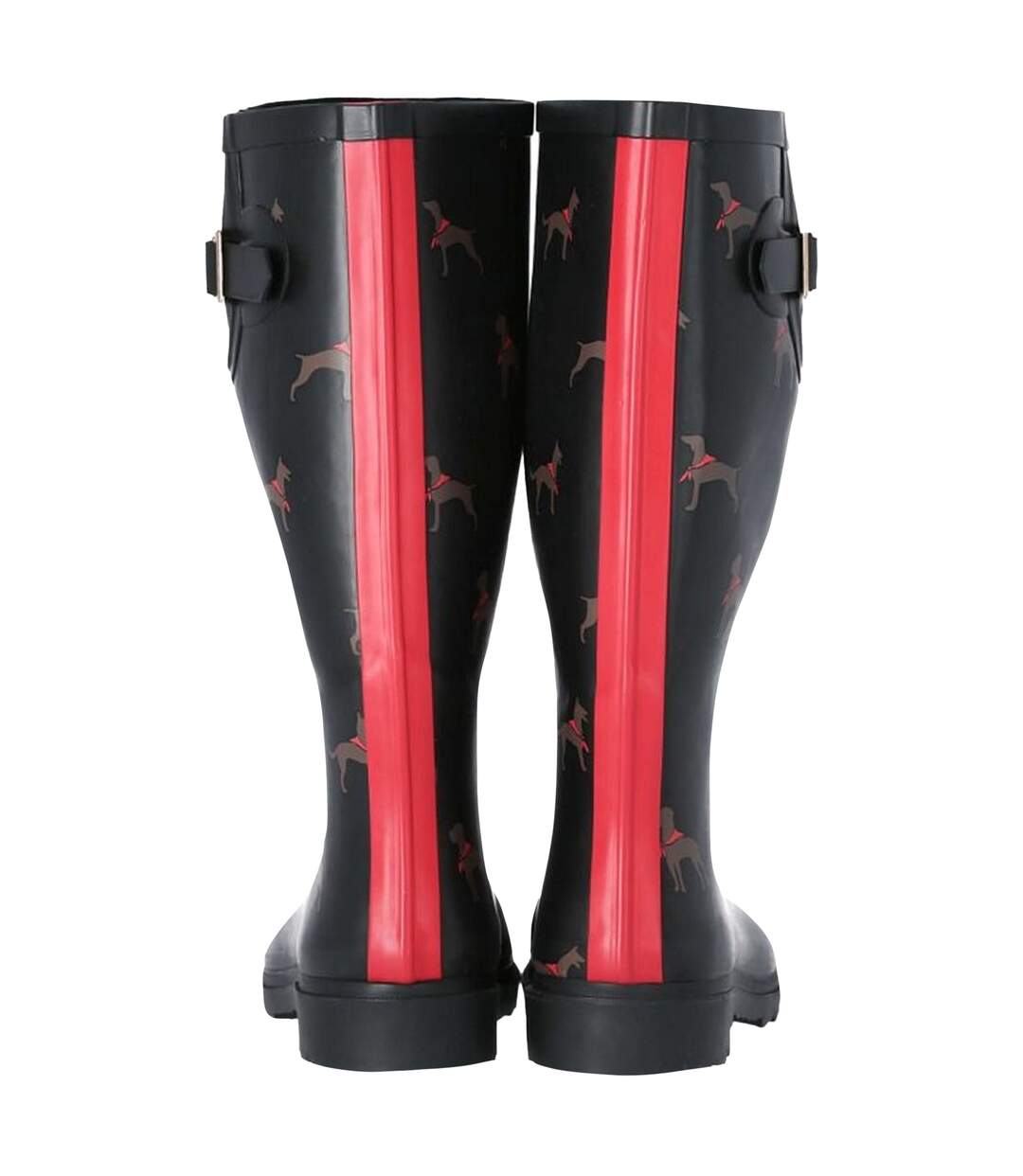 Bottes de pluie samira femme noir/marron/rouge Trespass