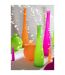 Vase Bouteille en Verre Neon 100cm Rose-3