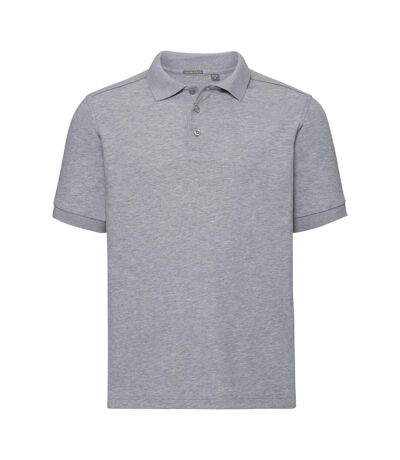 Russell Mens Tailored Stretch Pique Polo Shirt (Light Oxford Grey) - UTPC3570