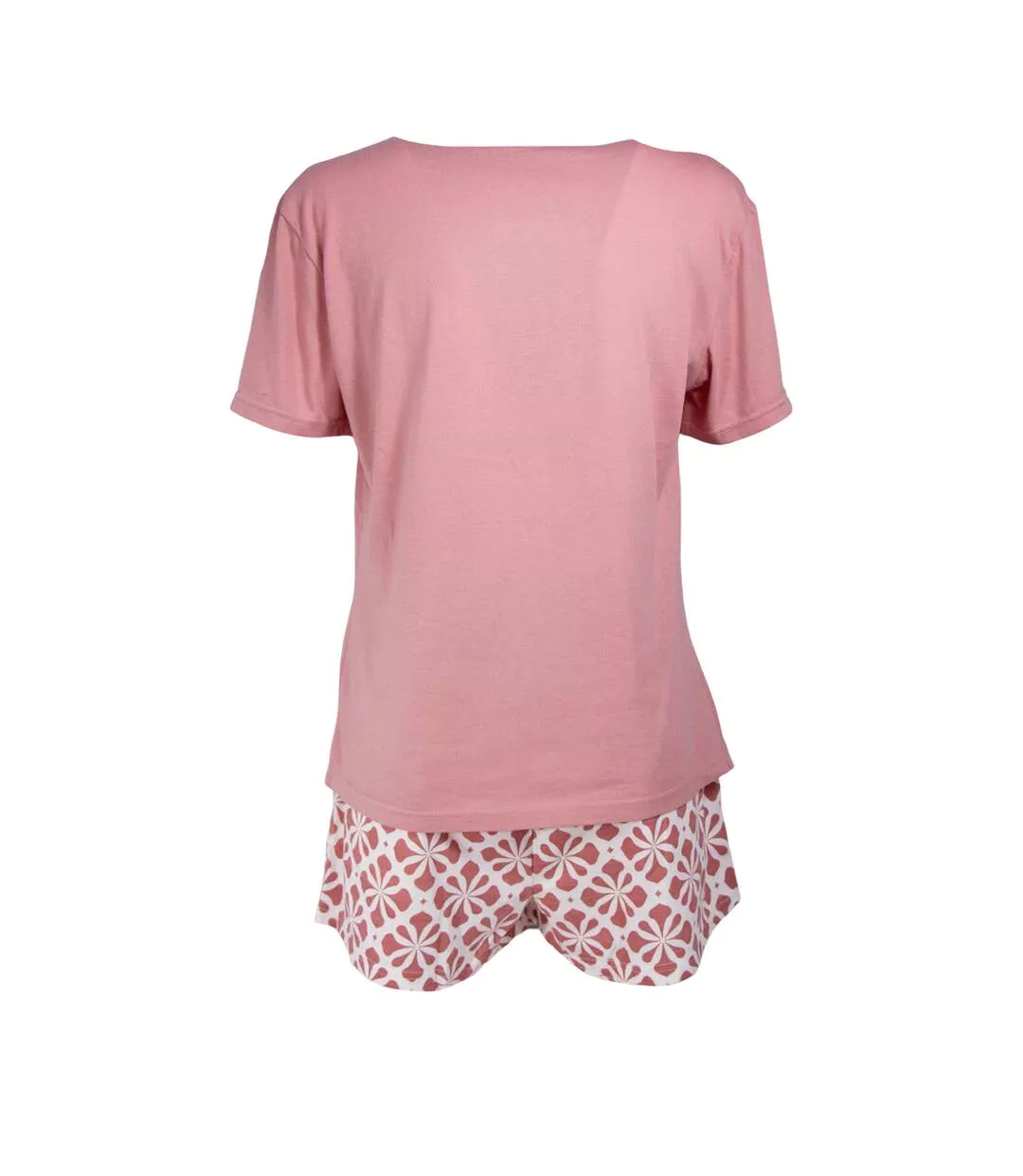 Ensemble De Pyjama Court Manches Courtes Motif/style Chien Current Mood Femme Rose Keanu-2