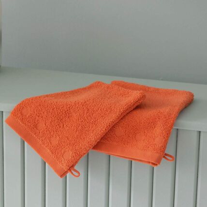 2 gants de toilette