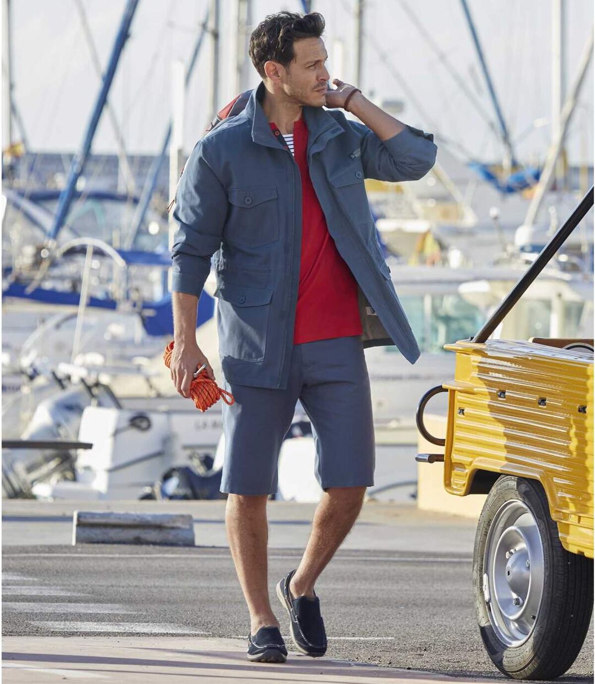 Set van 2 T-shirts met originele hals Atlas For Men