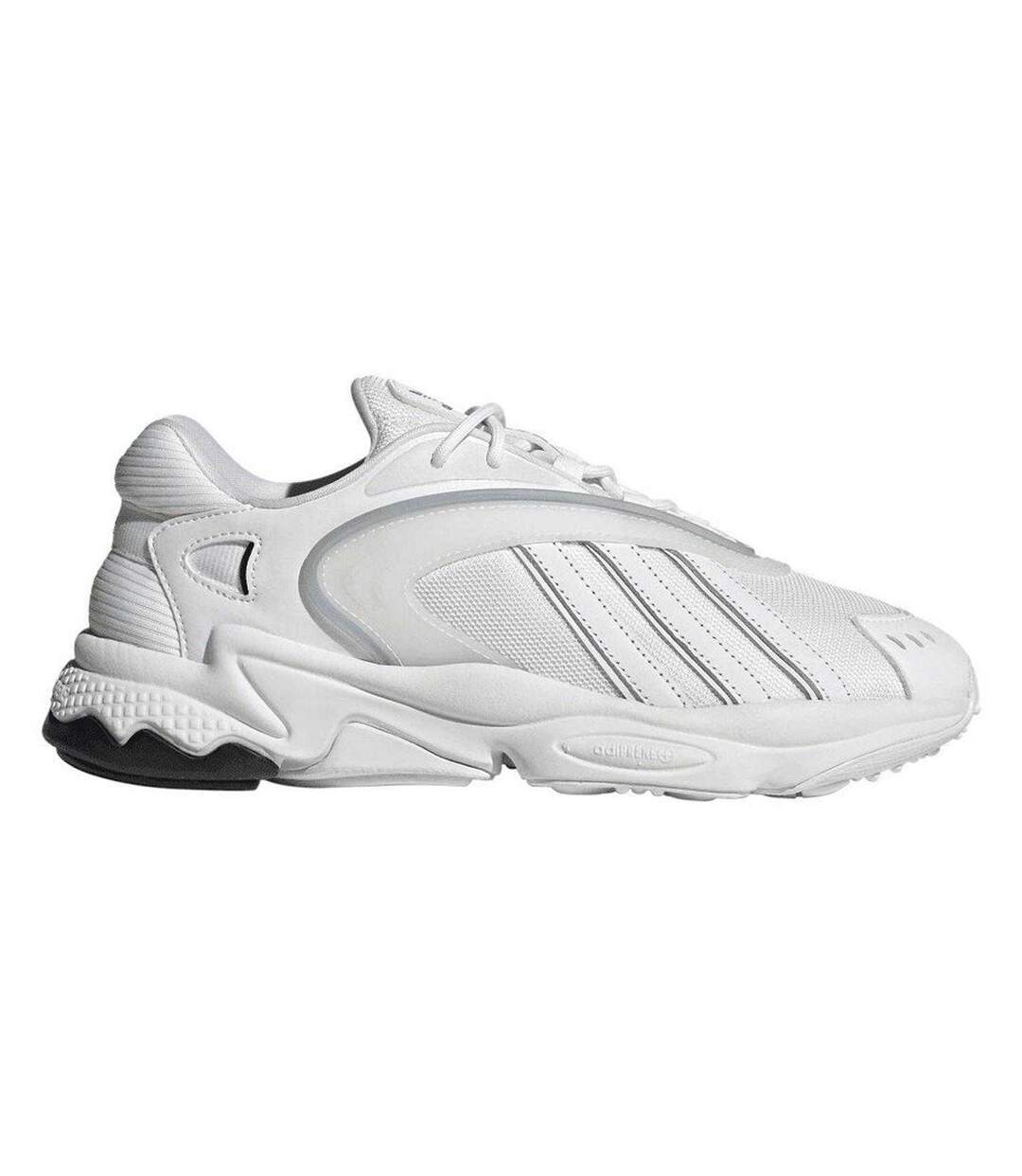 Mens 3 Stripes Trainers White Adidas-1