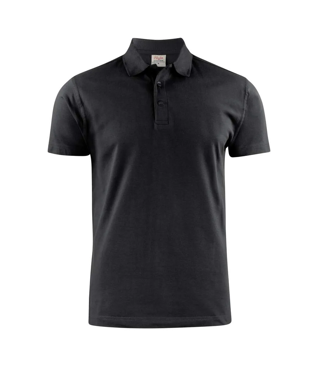 Mens Surf Light Rsx Melange Polo Shirt Black Printer-2