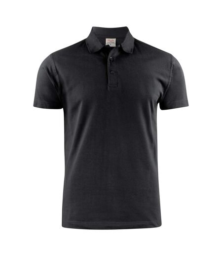 Mens Surf Light Rsx Melange Polo Shirt Black Printer