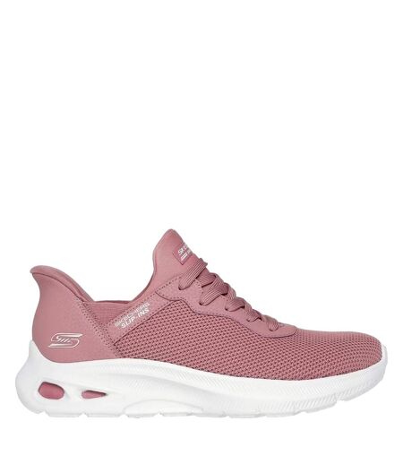 Womens/ladies bobs unity sleek waves sport trainers blush Skechers