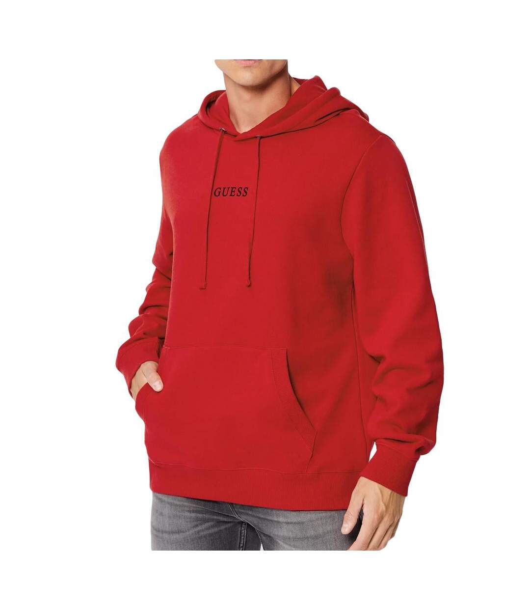 Sweat à Capuche Rouge Homme Guess Roy - M-1