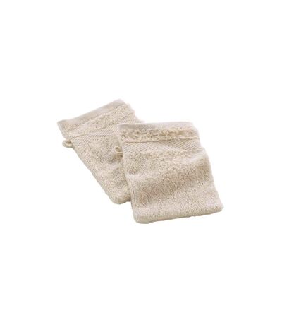 Lot de 2 Gants de Toilette Elegance 15x21cm Sable