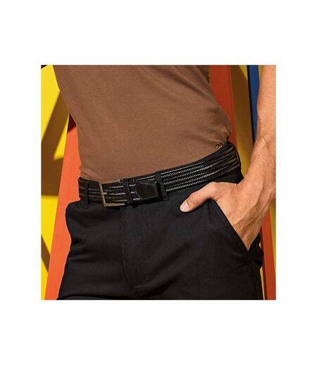 Ceinture Tressée En Cuir Homme Noir Asquith & Fox