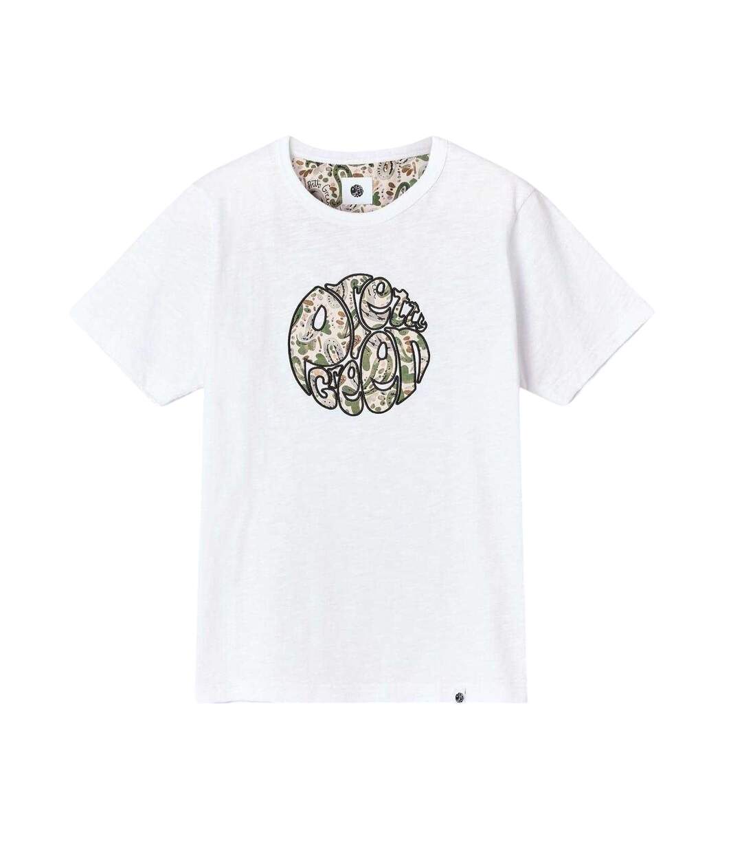 T-shirt Aquarelle Homme Blanc Pretty Green-2