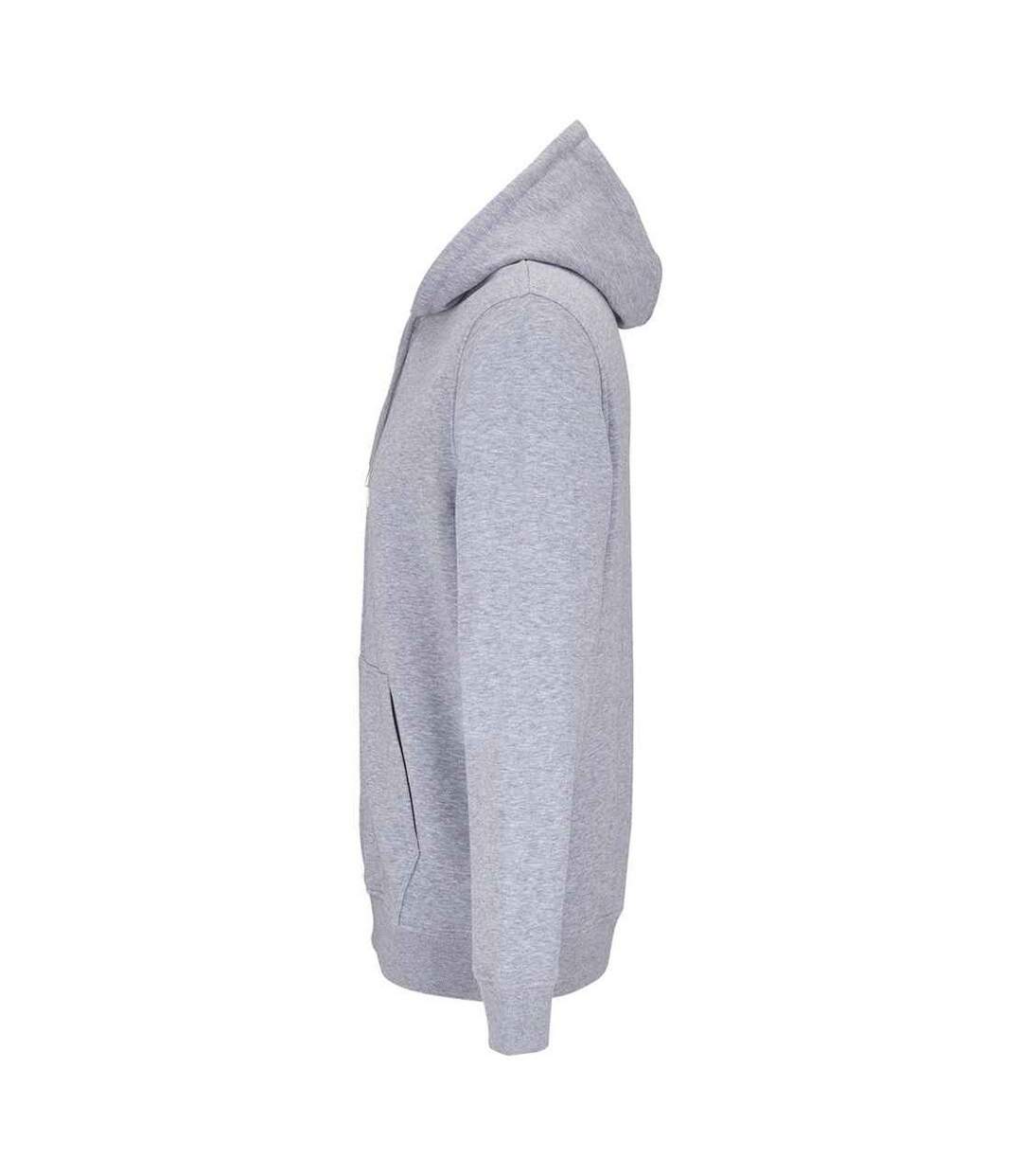 Veste à capuche calipso adulte gris chiné SOLS