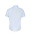 Mens supreme poplin short-sleeved shirt light blue Premier