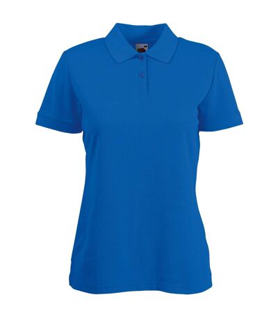 Fruit Of The Loom Womens Lady-Fit 65/35 Short Sleeve Polo Shirt (Royal) - UTBC384