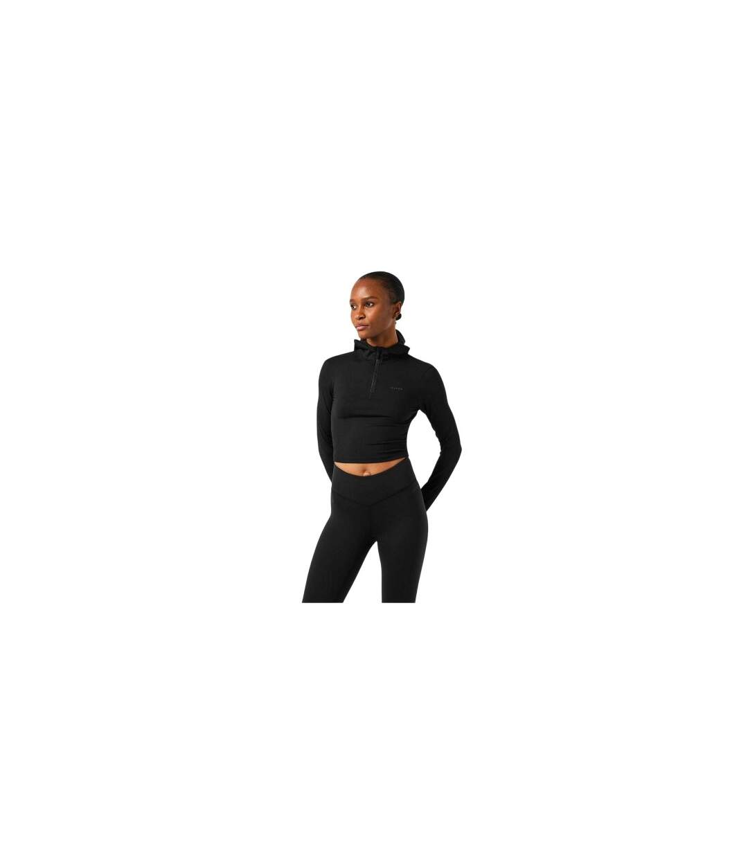 Sweat À Capuche Femme Noir USA Pro-1