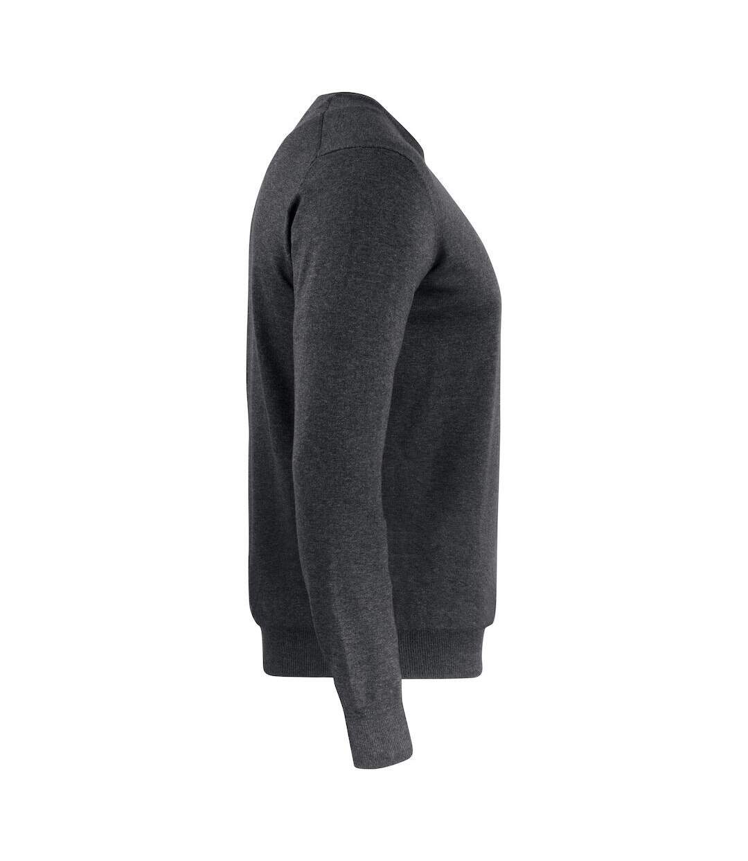 Mens Oakville Knitted Crew Neck Sweater Top Anthracite Melange, Melange Cutter & Buck-4