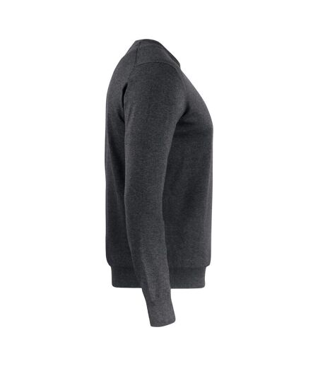Mens Oakville Knitted Crew Neck Sweater Top Anthracite Melange, Melange Cutter & Buck