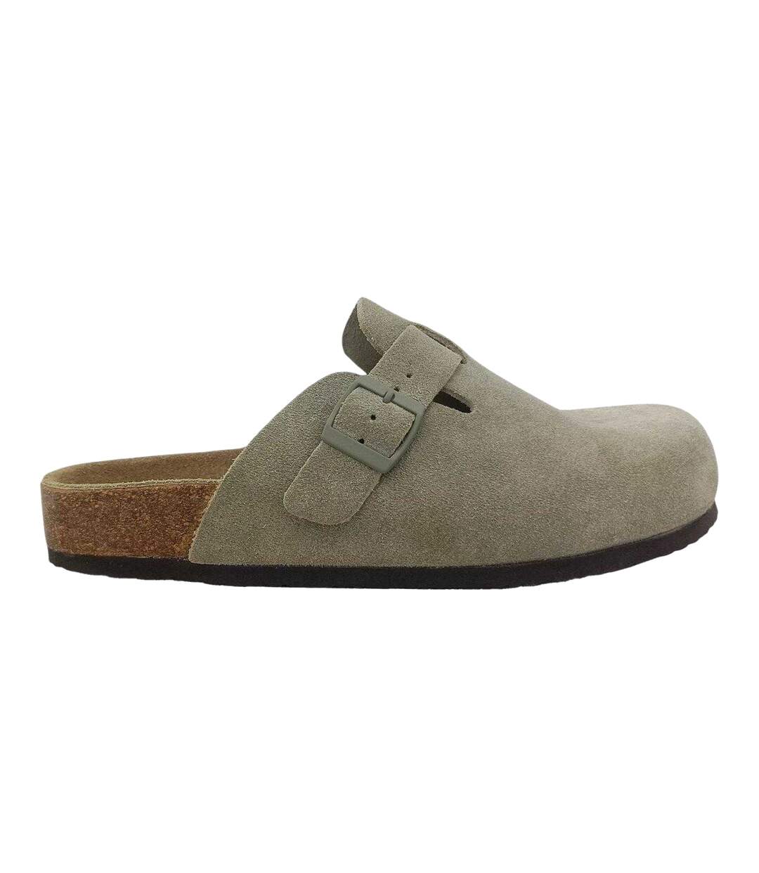 Womens/ladies Leather Mule Sandals Soft Green Jack Wills-1