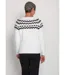 Pull col rond maille poilue jacquard soleil-2