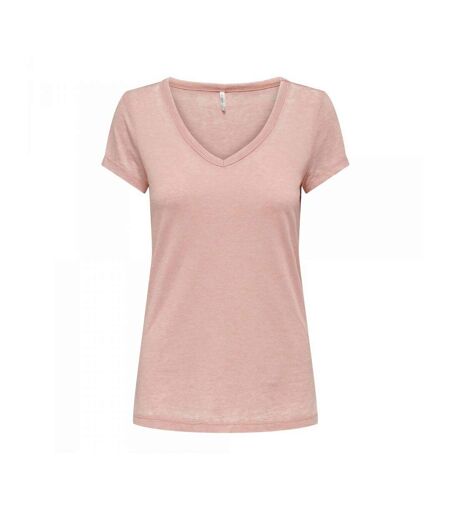 T-shirt Rose Femme Only Wrongly