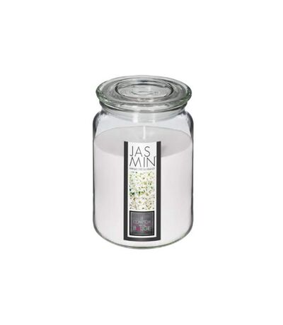 Bougie Parfumée en Verre Couvercle 510g Jasmin